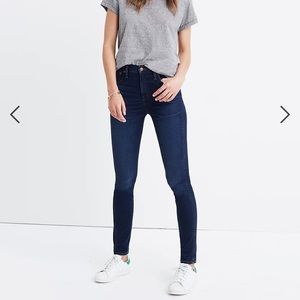 Madewell 10” high rise skinny jeans in Hayes wash 27T
